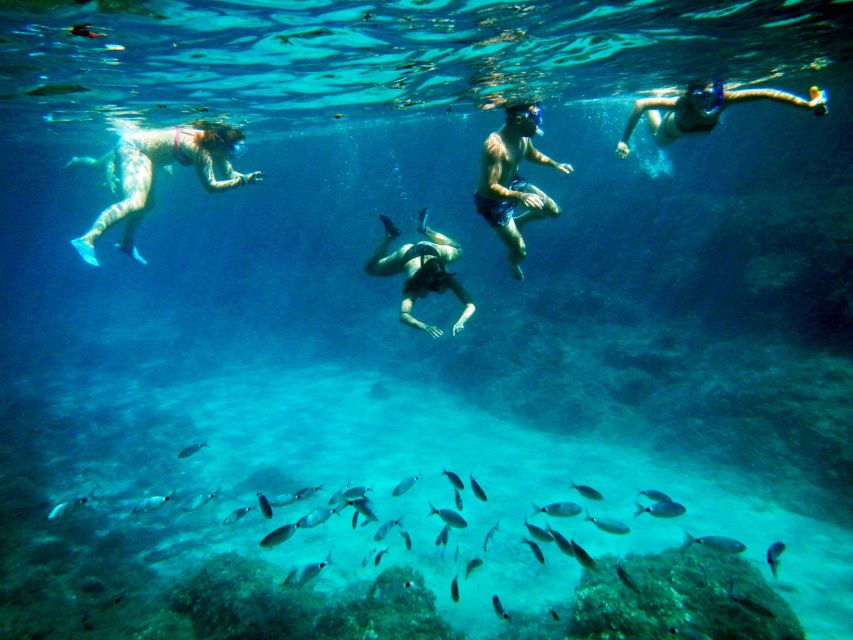 Chia: Kayaking the Wild Side and Snorkeling in Secret Beach - Paddling past cliffs, bays, and old coastal traces