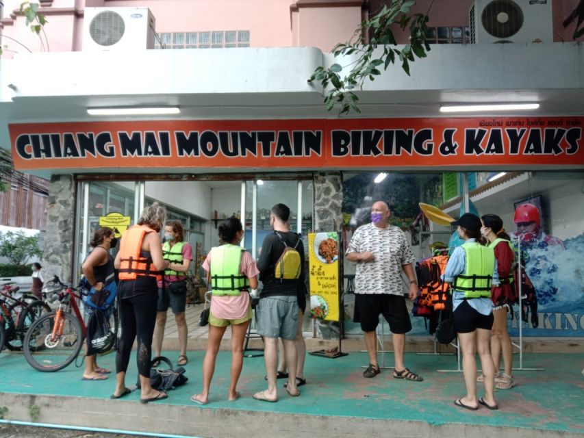 Chiang Mai: Ping River Night Kayaking into City Center - Getting ready at Chiang Mai Mountain Biking & Kayaks