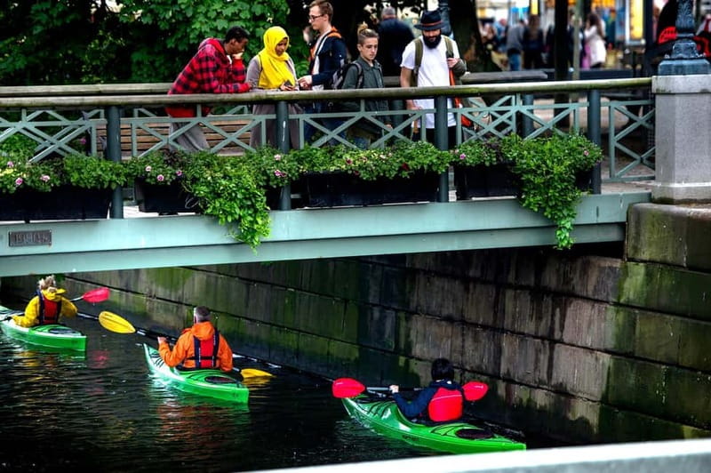 City Kayak Tour - From the river into Gothenburg’s canals