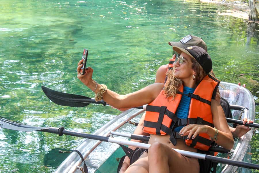 Clear Kayak at Bacalar Lagoon - The 75-Minute Guided Paddle