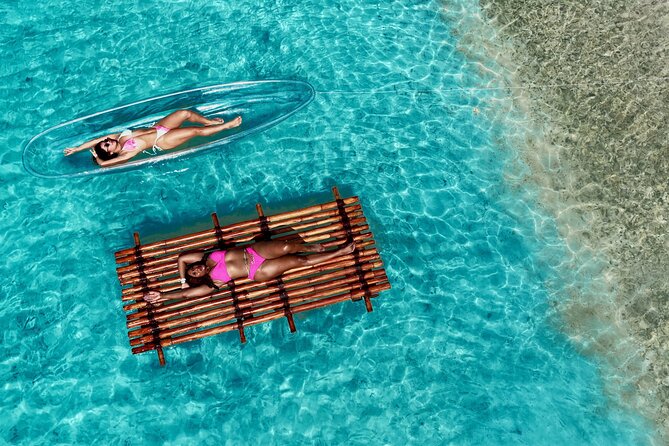 Clear kayak & Bamboo raft ARUBA! Same Day Delivery! PACKAGE DEAL! - Starting With the Clear Kayak