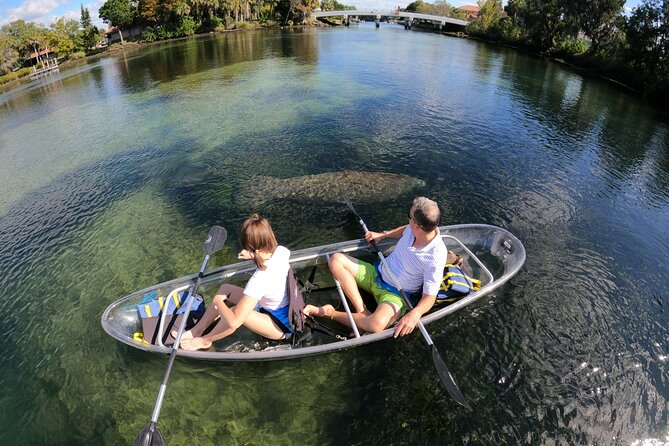 Clear Kayak Manatee Ecotour of Crystal River - Following the guide through Crystal River