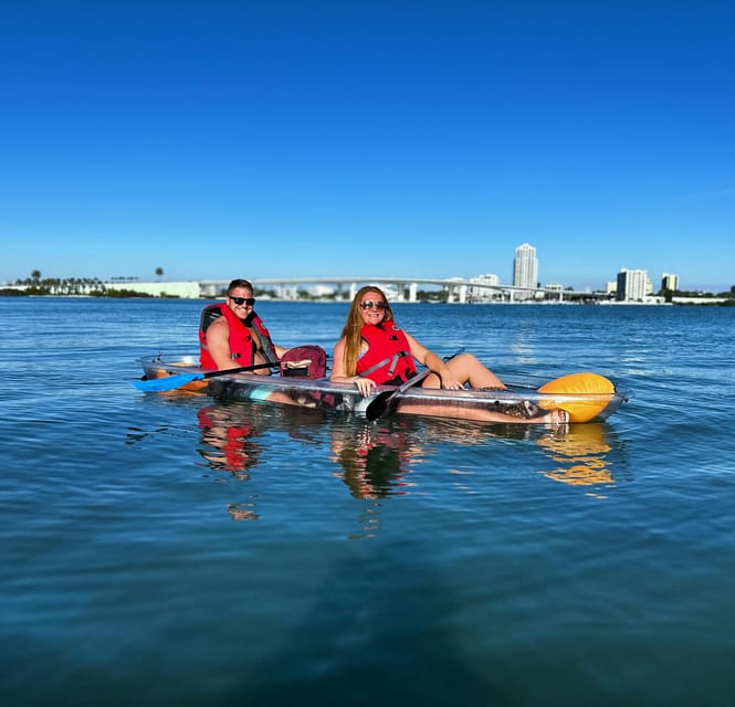 Clearwater: Guided Clear Kayaking Tour - Clearwater Beach from the water