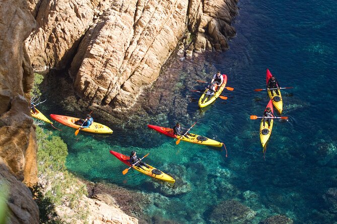 Costa Brava - Kayaking and Snorkeling "Sea Caves" Tour - Entering the sea caves by kayak