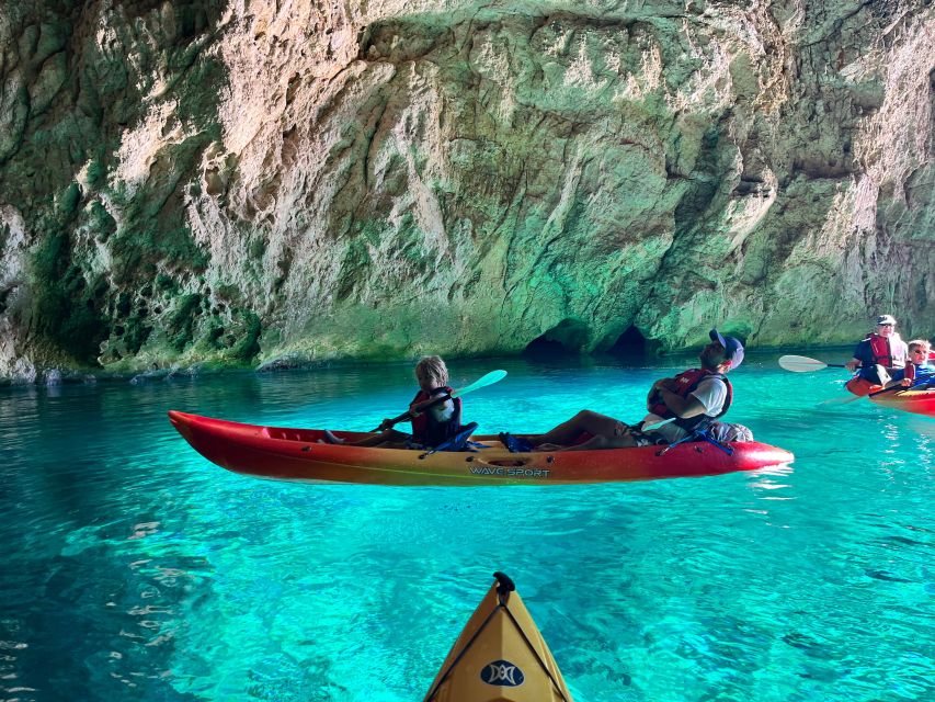Cova dels Orguens: Cave Exploring Kayak & Snorkel Tour - Cala el Pom and the return paddle