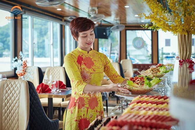 Cozy Bay Halong 5-Star Day Cruise, Buffet, Cave, Kayak, Swimming - Ti Top Island and the view from the peak