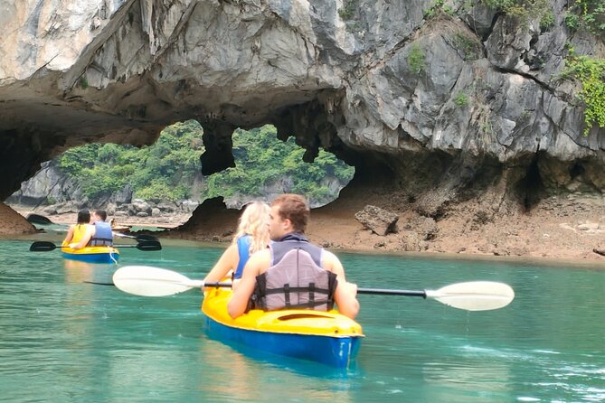 Cruising- Kayaking- Cycling- Trekking 3D/2N from Cat Ba in less tourist areas. - Day three: Tien Ong Cave, Dau Be Island, and Cong Tau Lagoon