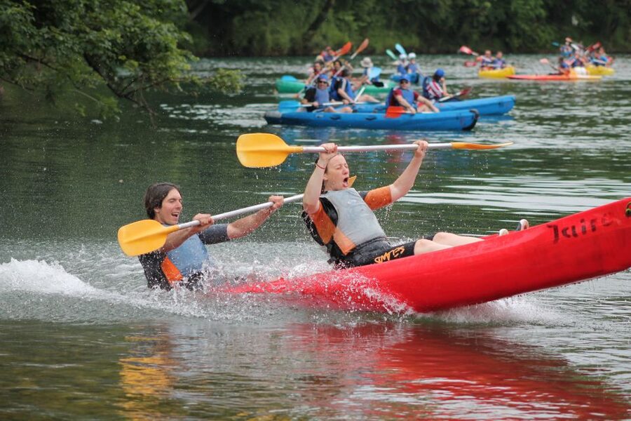 Descent of the Sella river in a canoe - What the river day feels like
