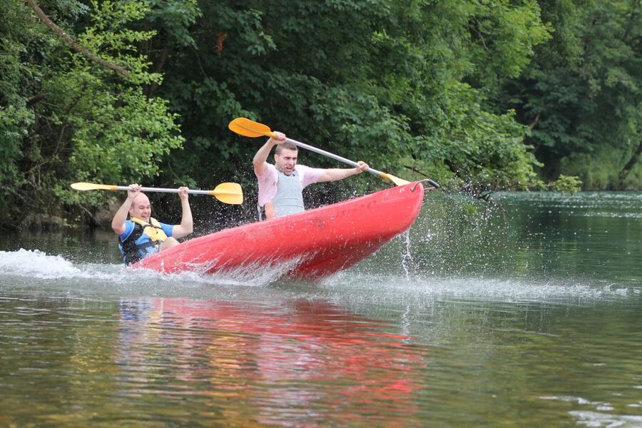 Descent of the Sella river in a canoe - Reaching your chosen finish point