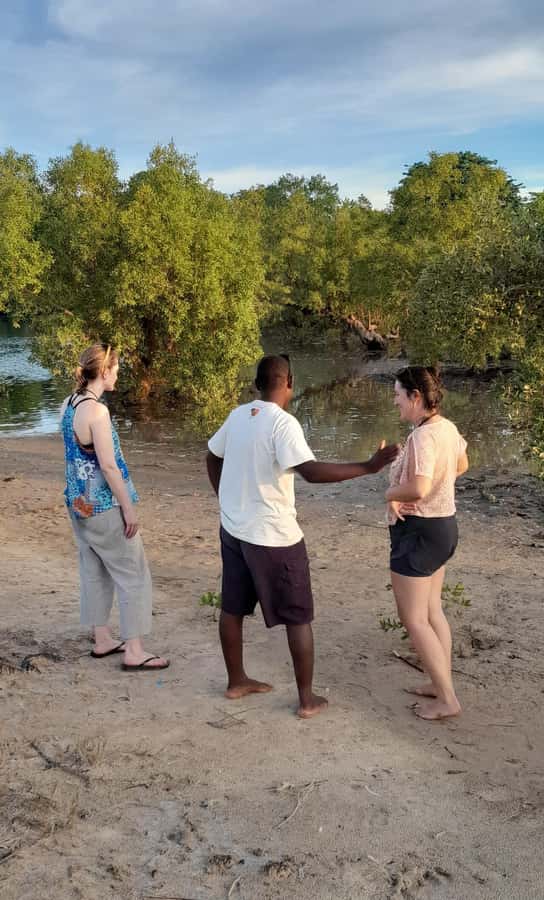 Diani: Sunset Cruise along Kongo River on Wooden Canoe boat - Sunset on the return to the beach