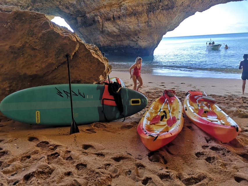 Discover Benagil Caves on a Guided Paddle-boarding Tour - Turtle Cave, Pirate Cave, and the return route