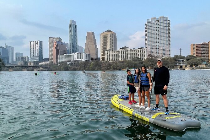 Downtown Austin Giant Paddleboard Sunset Tour with Bats - Paddling Back Beneath Austin’s City Glow
