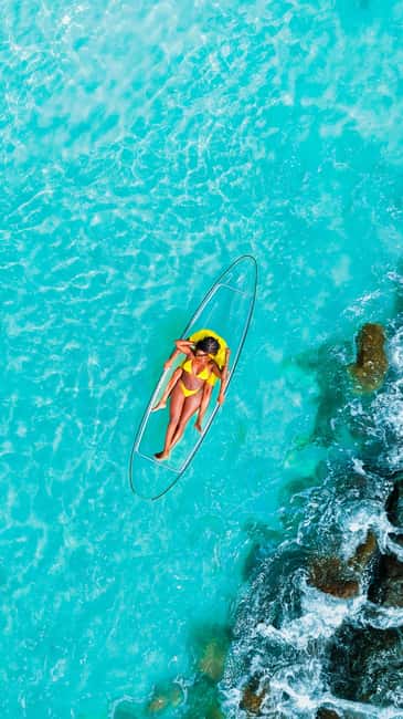 Drone Clear Kayak Barbados Photoshoot - Posing Help From Omar and Mario