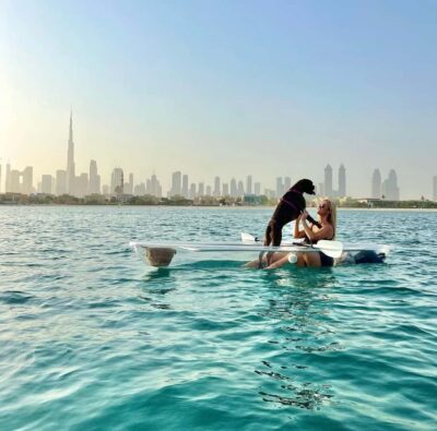 Clear Kayaking Experience with Burj Khalifa View