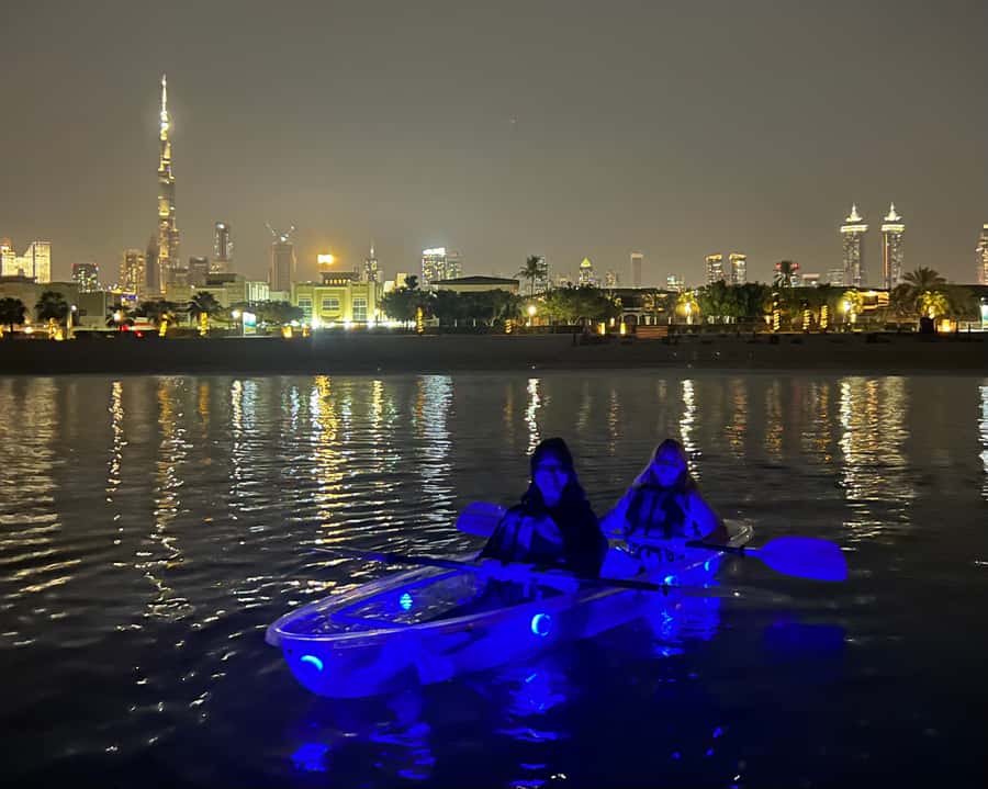 Dubai: Night Kayaking Tour - Jumeirah Bay and the photo stop