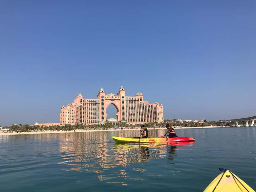 Dubai: Palm Jumeirah Guided Kayaking Tour - Weather, facilities, and the return to shore