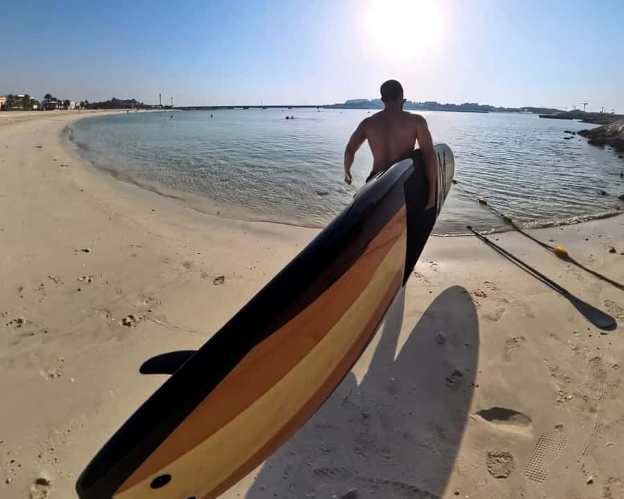 Dubai: Stand-Up Paddle Boarding with Burj Khalifa View - One hour on the water beside Dubai’s skyline