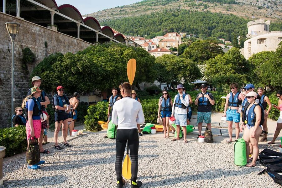 Dubrovnik: Guided Sea Kayaking and Snorkeling Tour - Lokrum Island without getting off the kayak