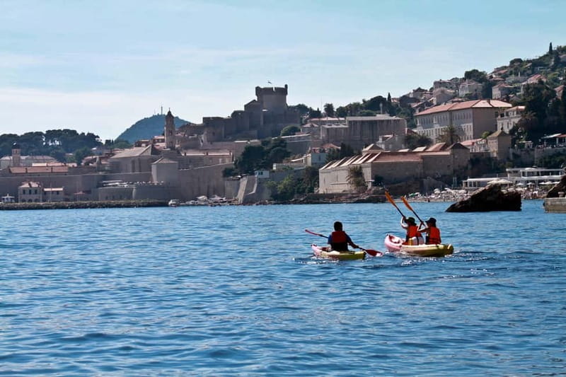 Dubrovnik: Sunset Sea Kayaking Tour - Betina Cave for swimming and snorkeling