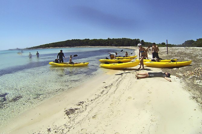 Dugi Otok - full day kayak adventure - Brbinjscica Bay: cliffs, Dragon Eye, and the sea cave
