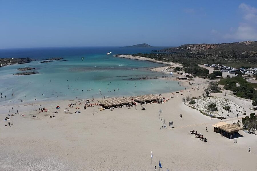 Elafonissi: Private Beach Day Trip with SUP - Sand dunes, flowers, and the lagoon