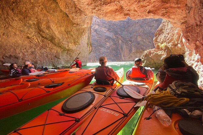 Emerald Cave & Black Canyon Kayak Tour with Vegas Pickup - Getting fitted for a kayak