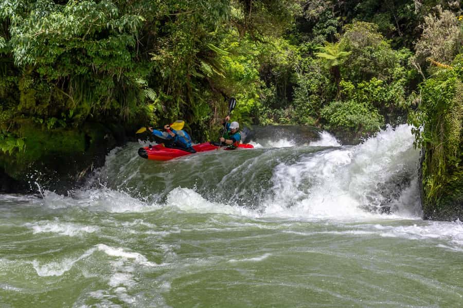 Epic Tandem Kayak Tour down the Kaituna River Waterfalls - Why this Kaituna River trip feels different