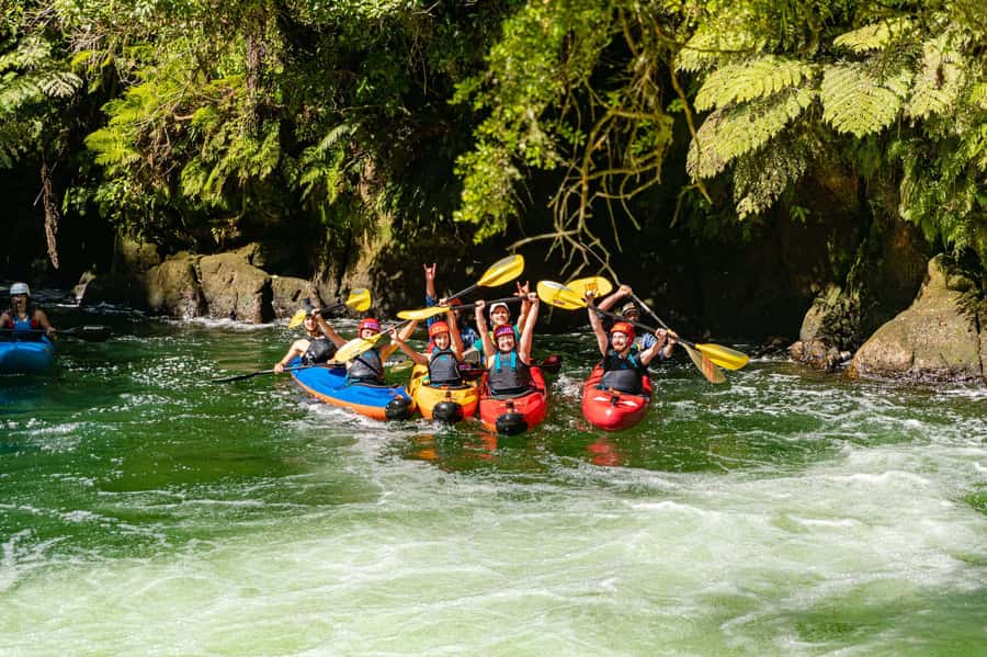Epic Tandem Kayak Tour down the Kaituna River Waterfalls - Fourteen rapids through a native-bush gorge