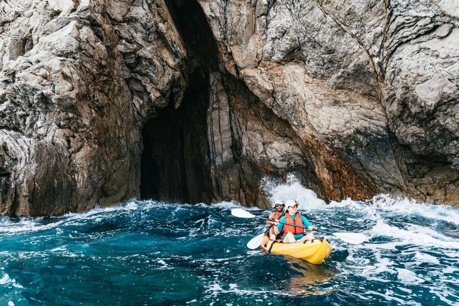 Es Figueral: Guided Kayaking and Snorkeling Tour - Snorkeling beside the rocky coast