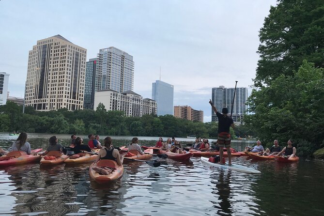 Evening Bat Watching Kayak Tour - Reaching Congress Avenue Bridge and the bat colony