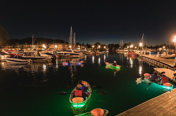Evening LED Glow Clear Kayak Tour in Lake Tahoe - Starting at Tahoe Keys Marina