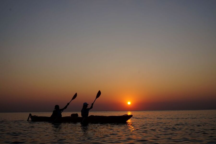 Faliraki: Sunrise Sea Kayaking Experience with Breakfast - Breakfast at Ladiko Beach