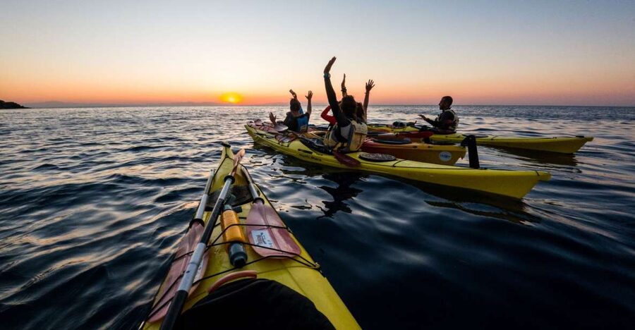 Faliraki: Sunrise Sea Kayaking Experience with Breakfast - Meeting at Kathara Beach