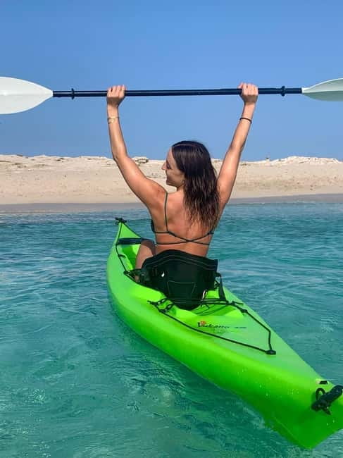 Formentera: Kayak Rental - Starting at the far end of Illetas Beach