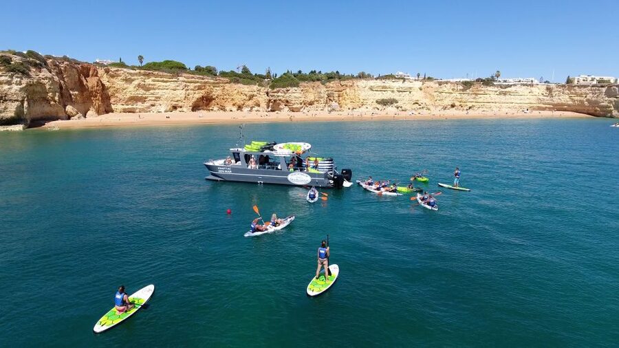 From Albufeira: Benagil Hidden Caves Tour by Kayak - What you actually see at Benagil Cave