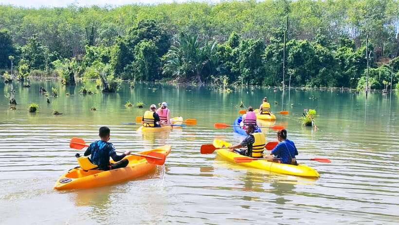 From Ao Nang: Kayaking at Klong Rud with Hotel Transfers - The return to the pier and the timing question