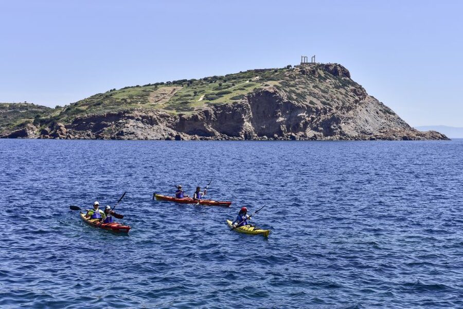 From Athens: Cape Sounion Guided Kayaking Tour with Lunch - Starting your paddle with Trekking Hellas