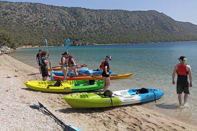 From Athens Half Day Sea Kayak Tour at the Corinthian Gulf - A stop at Beach Alkyonidos