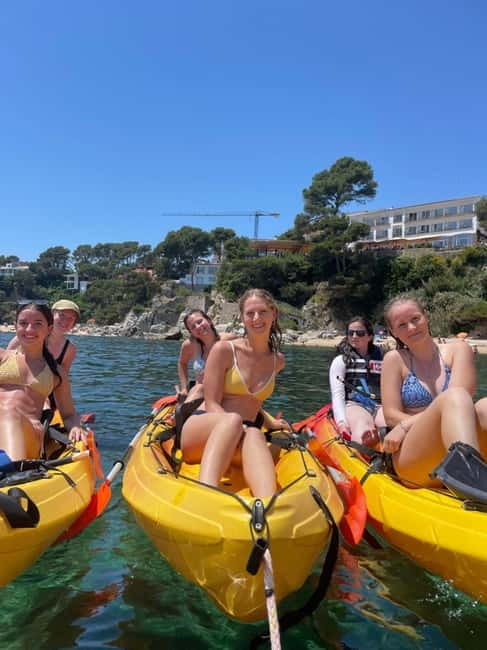 From Barcelona: Costa Brava Kayak & Snorkel Tour with Picnic - From Kulas Bar to the Costa Brava