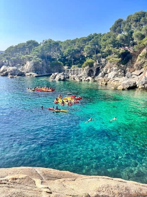 From Barcelona: Costa Brava Kayak & Snorkel Tour with Picnic - Snorkeling above fish and sea urchins