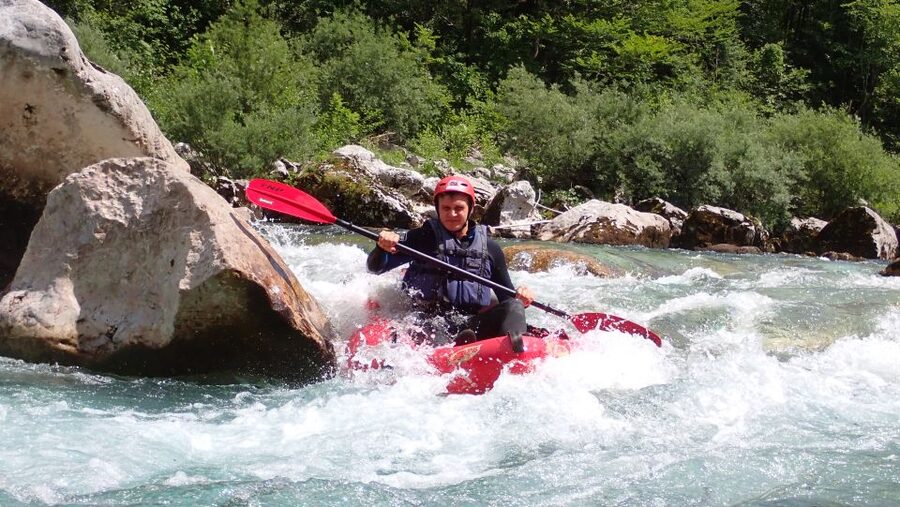 From Bovec: Whitewater kayaking on the Soča River - What the €80 price really covers