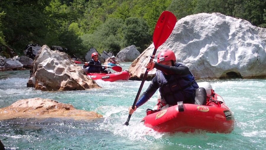 From Bovec: Whitewater kayaking on the Soča River - Meeting in Bovec and getting ready