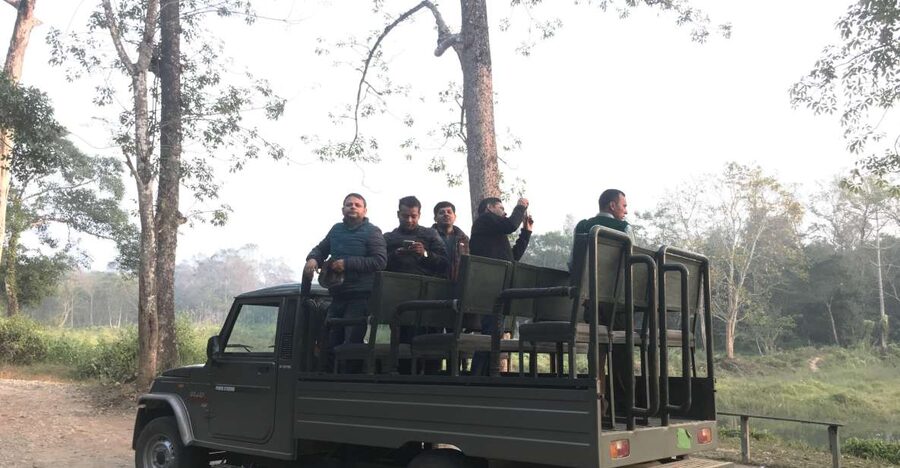 From Chitwan : Jeep Safari,Canoeing,Forest walk Day Tour - The Rapti River canoe trip