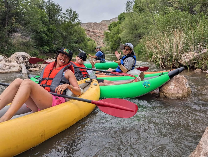 From Cottonwood: Guided Kayaking Tour on the Verde River - A swimming hole created by a dam