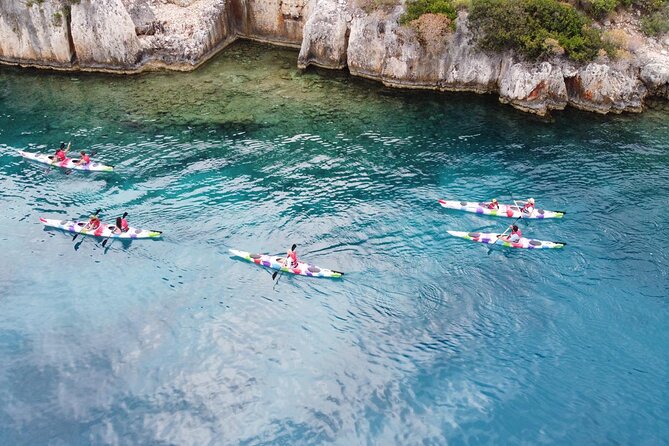 From Kas: Guided Kekova Sea Kayaking Tour - Tersane Bay: your first swim after 09:30