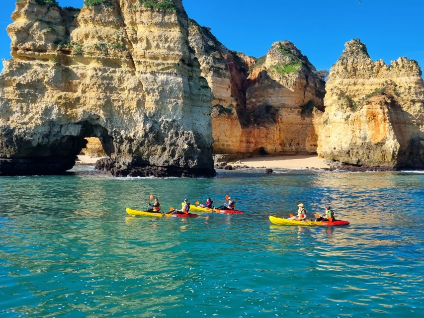 From Lagos: Kayak Experience in Ponta da Piedade - The boat ride toward the cliffs