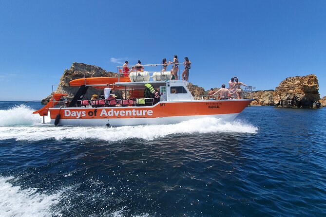 From Lagos: Kayak Tour of Ponta da Piedade Caves on Catamaran - The Swim Stop and Cruise Back