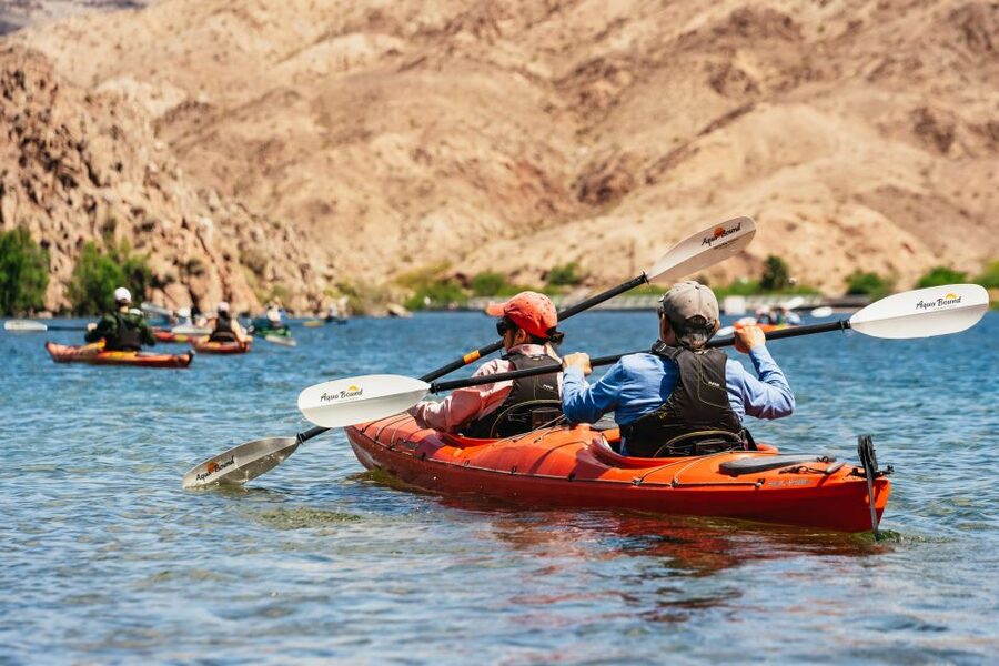 From Las Vegas: Black Canyon Half-Day Kayak Tour - Paddling upstream through Black Canyon