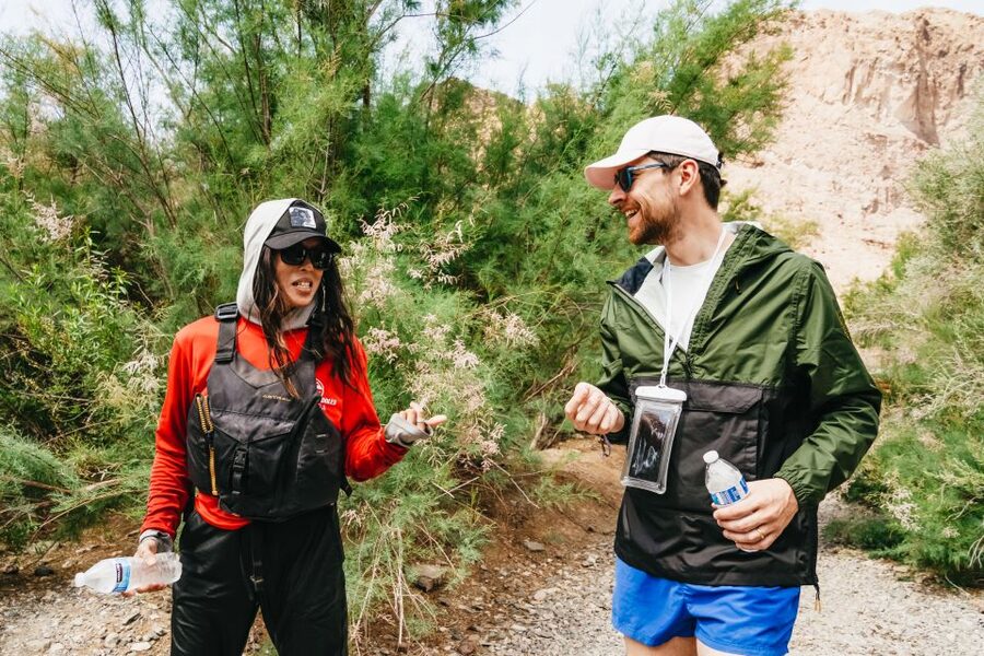 From Las Vegas: Black Canyon Half-Day Kayak Tour - The overlook, gauging station, and river stories