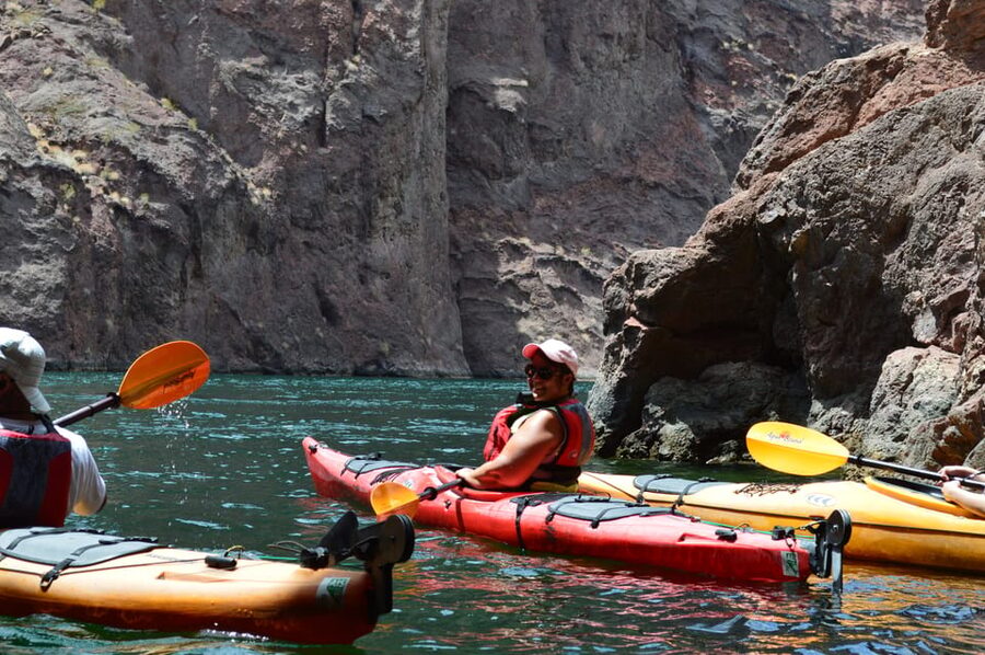 From Las Vegas: Guided Emerald Cave Kayak Tour - Entering Emerald Cave for the best photos